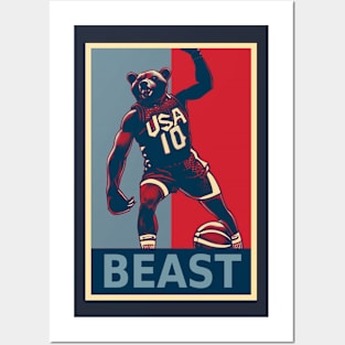 Anthony Edwards USA No.10 Beast Posters and Art